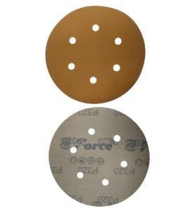 320 Grit Gold Sanding Velcro Disc 6 Inch 6 Holes Pack of 100