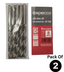 8mm 5Pcs HSS DRILL BIT SET Pack of 2