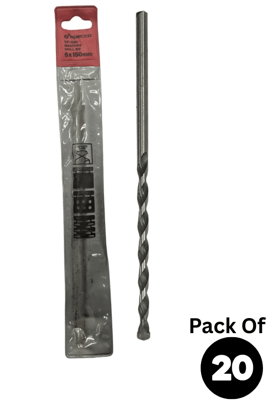 Masonry Drill Bit 6*150mm Pack of 20