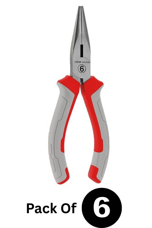 Long nose plier 6inch Pack of 6