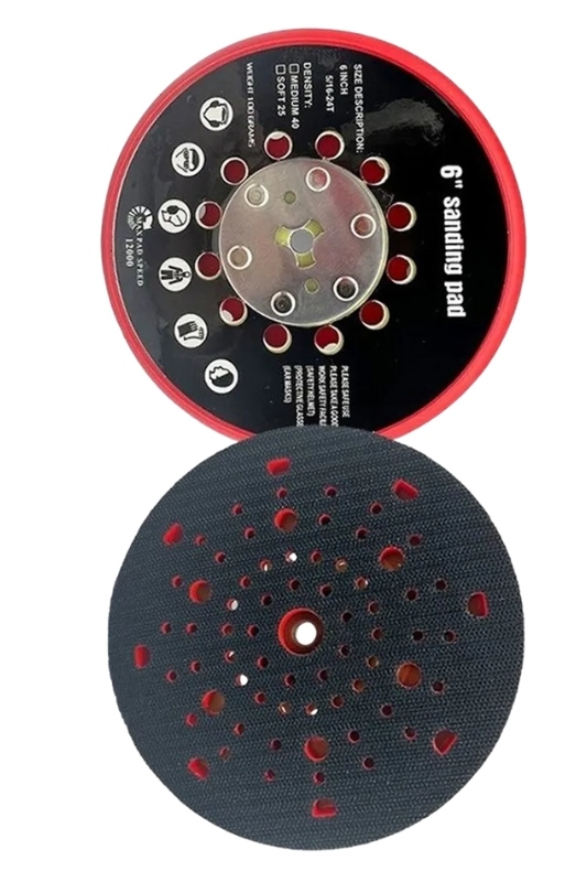 72 Hole 6 Inch 150mm Electrical Universal Backing Pad