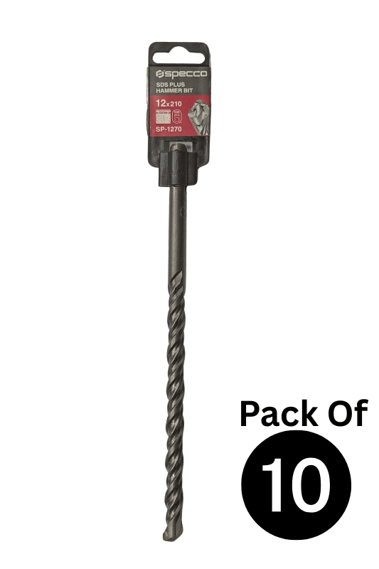 SDS plus Hammer Bit 12*210mm Pack of 10