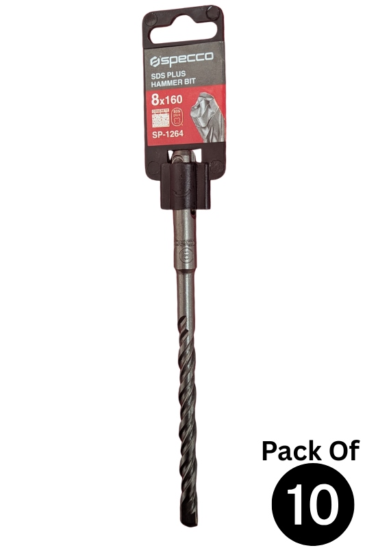 SDS Plus Hammer Bit 8*160 Pack of 10