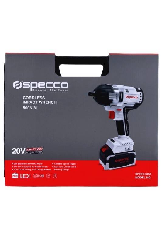 Cordless Impact Wrench 20V 500NM