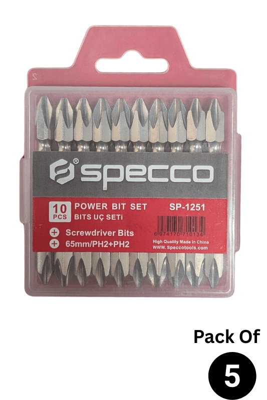 10 Pcs Power Bit Set Pack of 5