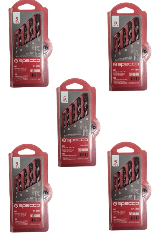 MASONRY DRILL BIT PACK OF 5
