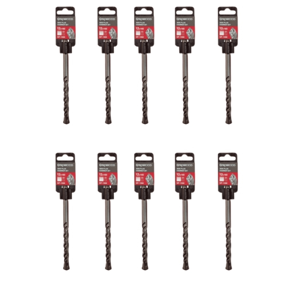 SDS Plus Hammer Bit 12*160 Pack of 10