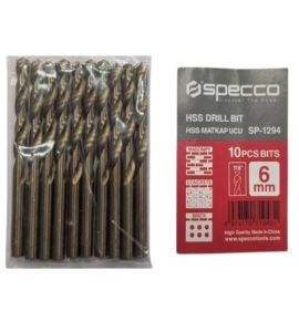 6mm 10Pcs HSS DRILL BIT SET Pack of 3
