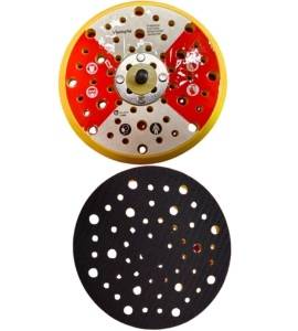 6 Inch 52 Holes Pneumatic Velcro Backup Pad Pack of 5