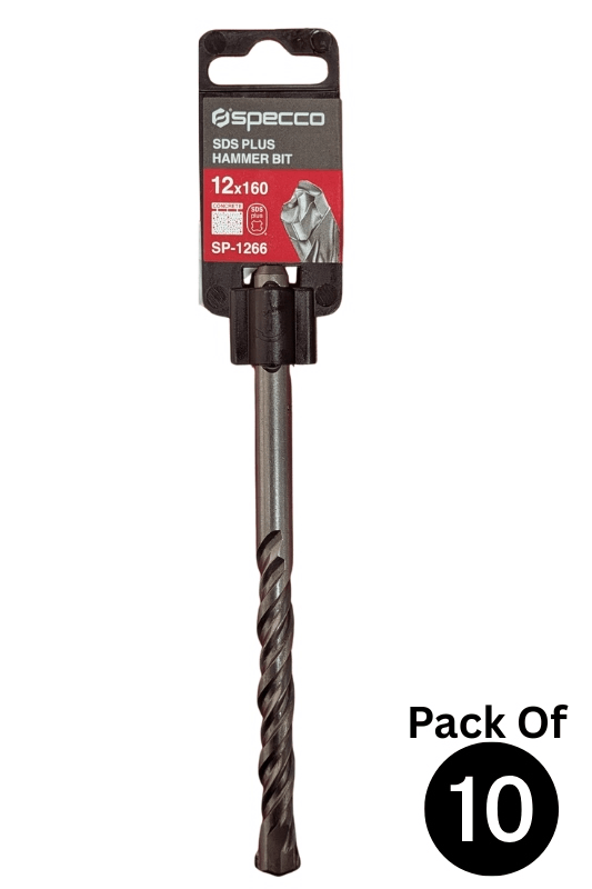 SDS Plus Hammer Bit 12*160 Pack of 10