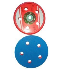 AGT Backup Pad 5 Inch 5 Holes Red PSA Sanding Pad Pack of 2