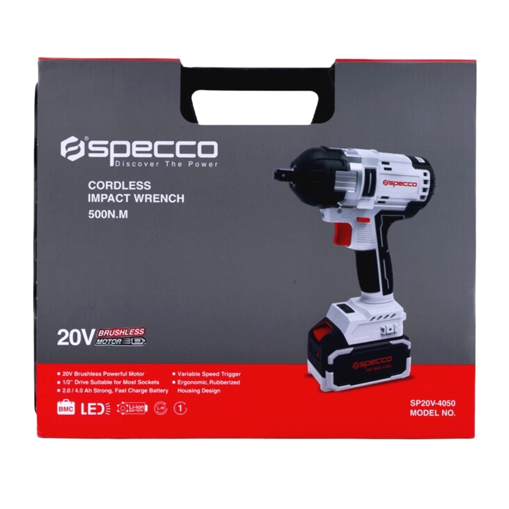 Cordless Impact Wrench 20V 500NM