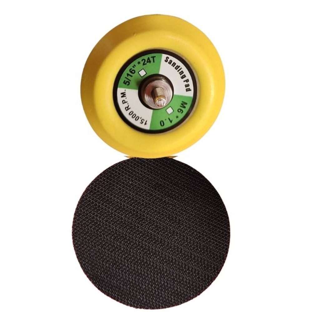 3 Inch M6 Pneumatic Velcro Backup Pad Pack Of 5