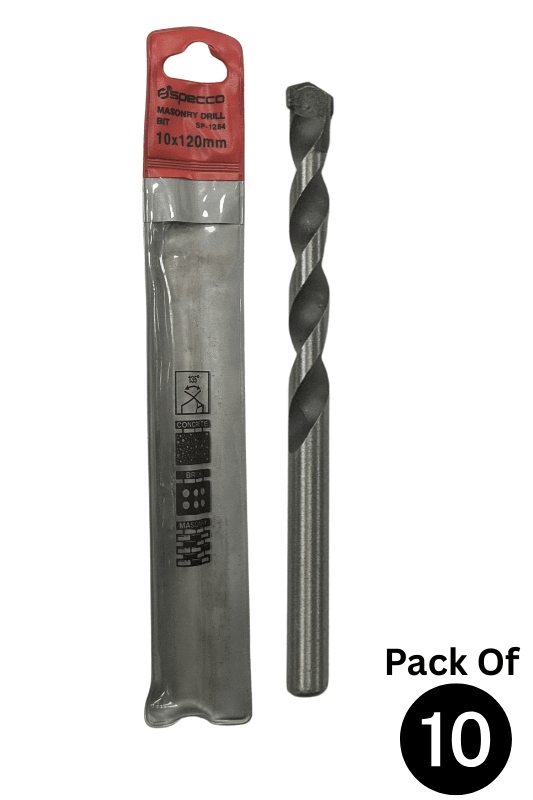 Masonry Drill Bit 10*120mm Pack of 10