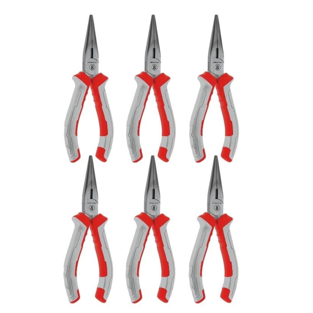 Long nose plier 8inch Pack of 6