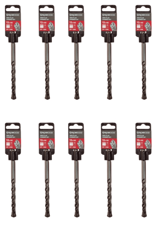 SDS Plus Hammer Bit 12*160 Pack of 10