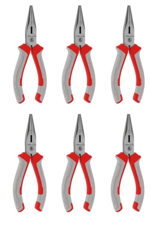 Long nose plier 6inch Pack of 6