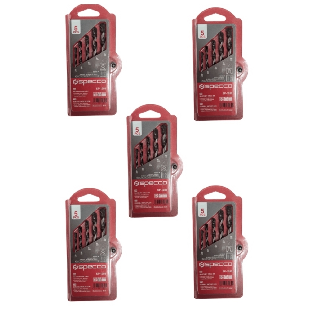MASONRY DRILL BIT PACK OF 5