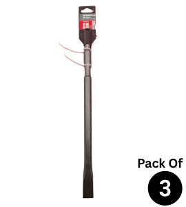 Hex Chisel Bit Flat 17*400*25 Pack of 3