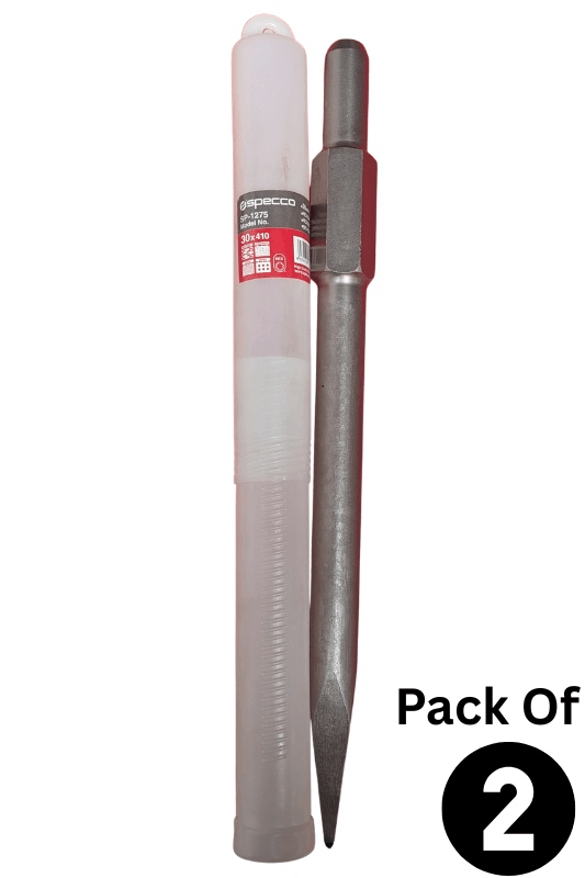 Hex Chisel Bit Flat 30*410 Pack of 2