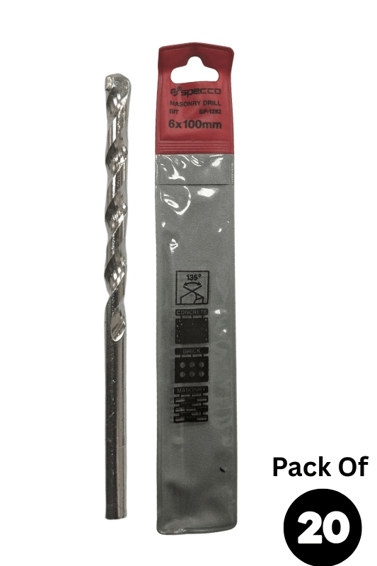 Masonry Drill Bit 6*100mm Pack of 20