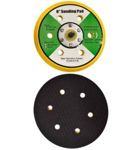 6 Inch 6 holes Pneumatic Velcro Backup Pad Pack Of 5