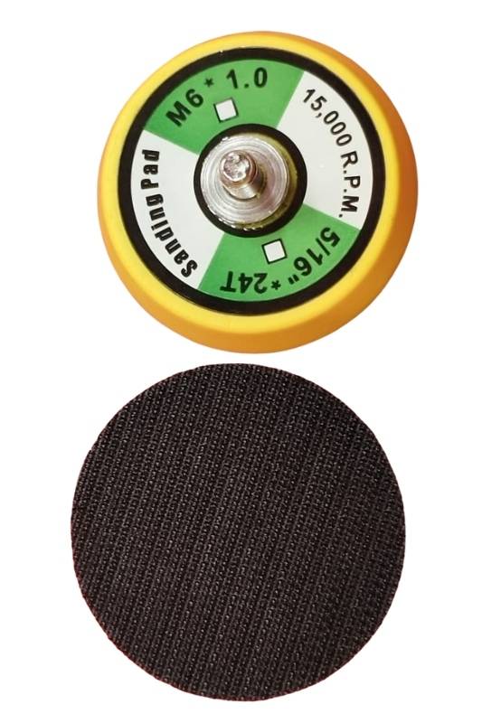 2 Inch M6 Pneumatic Velcro Backup Pad Pack Of 5