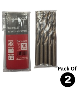 10mm 5Pcs HSS DRILL BIT SET Pack of 2