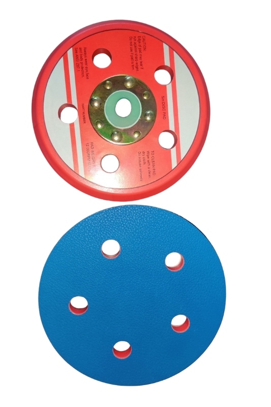 AGT Backup Pad 5 Inch 5 Holes Red PSA Sanding Pad Pack of 2
