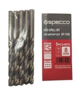 8mm 5Pcs HSS DRILL BIT SET Pack of 2
