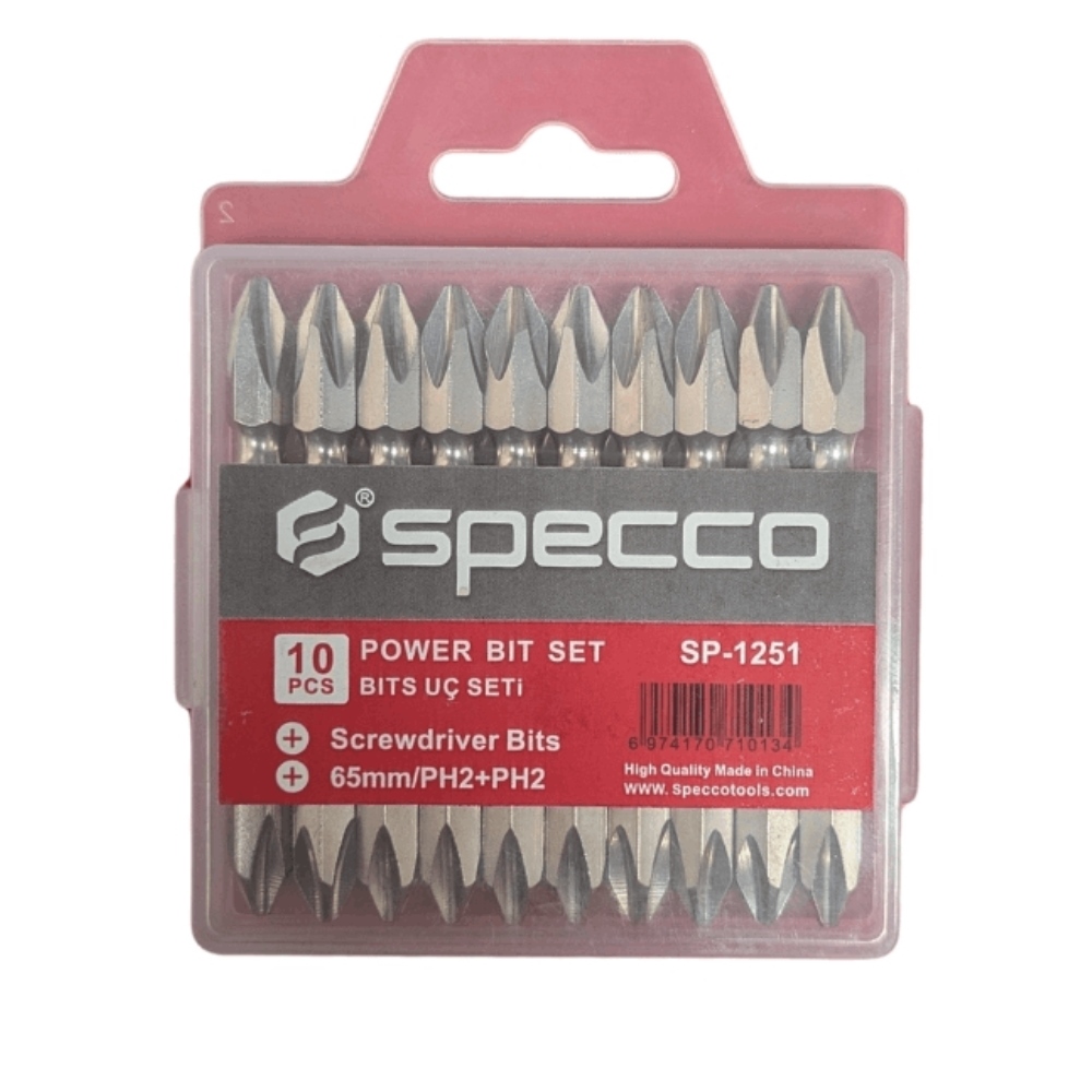 Specco 10 Pcs Power Bit Set Pack of 5