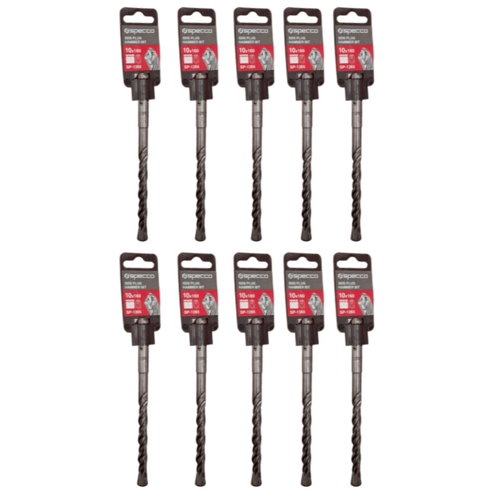 Specco SDS Plus Hammer Bit 10*160 Pack of 10