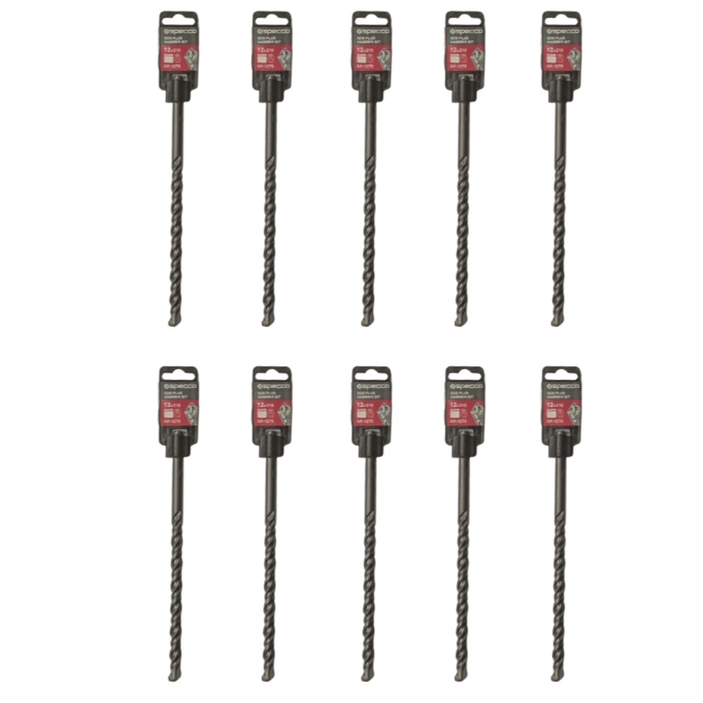 Specco SDS plus Hammer Bit 12*210mm Pack of 10
