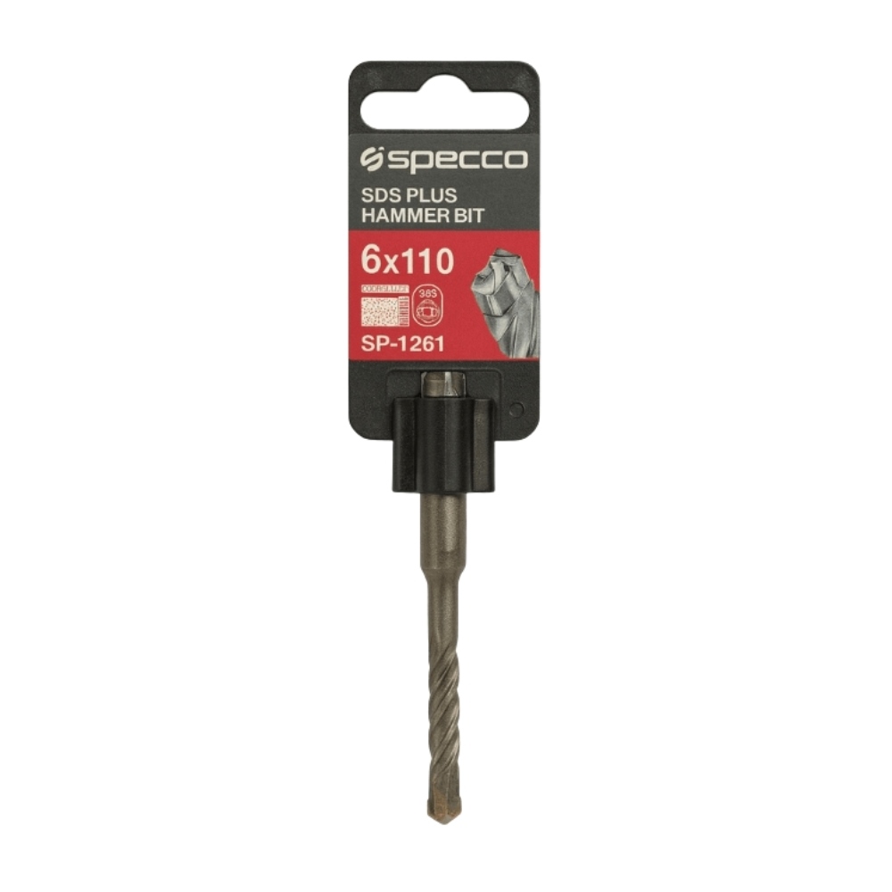 Specco SDS Plus Hammer Bit 6*110mm Pack of 15